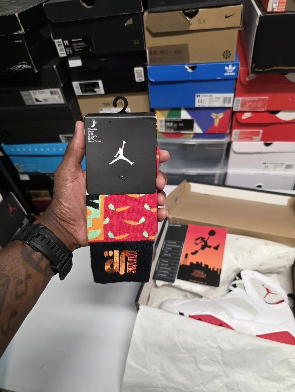 Jordan Air Jordan 7 Retro 'Hare' Bugs Bunny W/ Matching Socks **RARE**